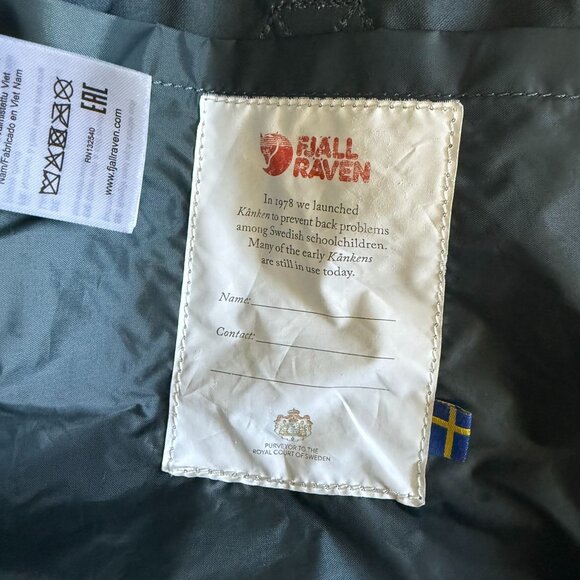Fjallraven Kanken Classic Backpack Bag Unisex Blue Hiking Retro Everyday main image 4